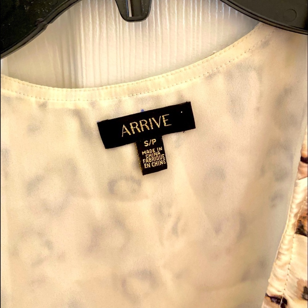 ARRIVE SILKEN OPEN SHOULDER ANIMAL PRINT DRESS